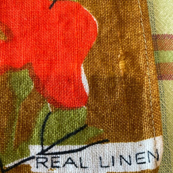 Vintage Chris Bash Linen Kitchen Towel - Picture 3 of 5